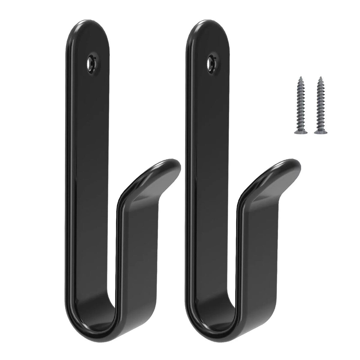 Skateboard Wall Mount Display Rack with 2 Hooks - Horizontal Deck Holder
