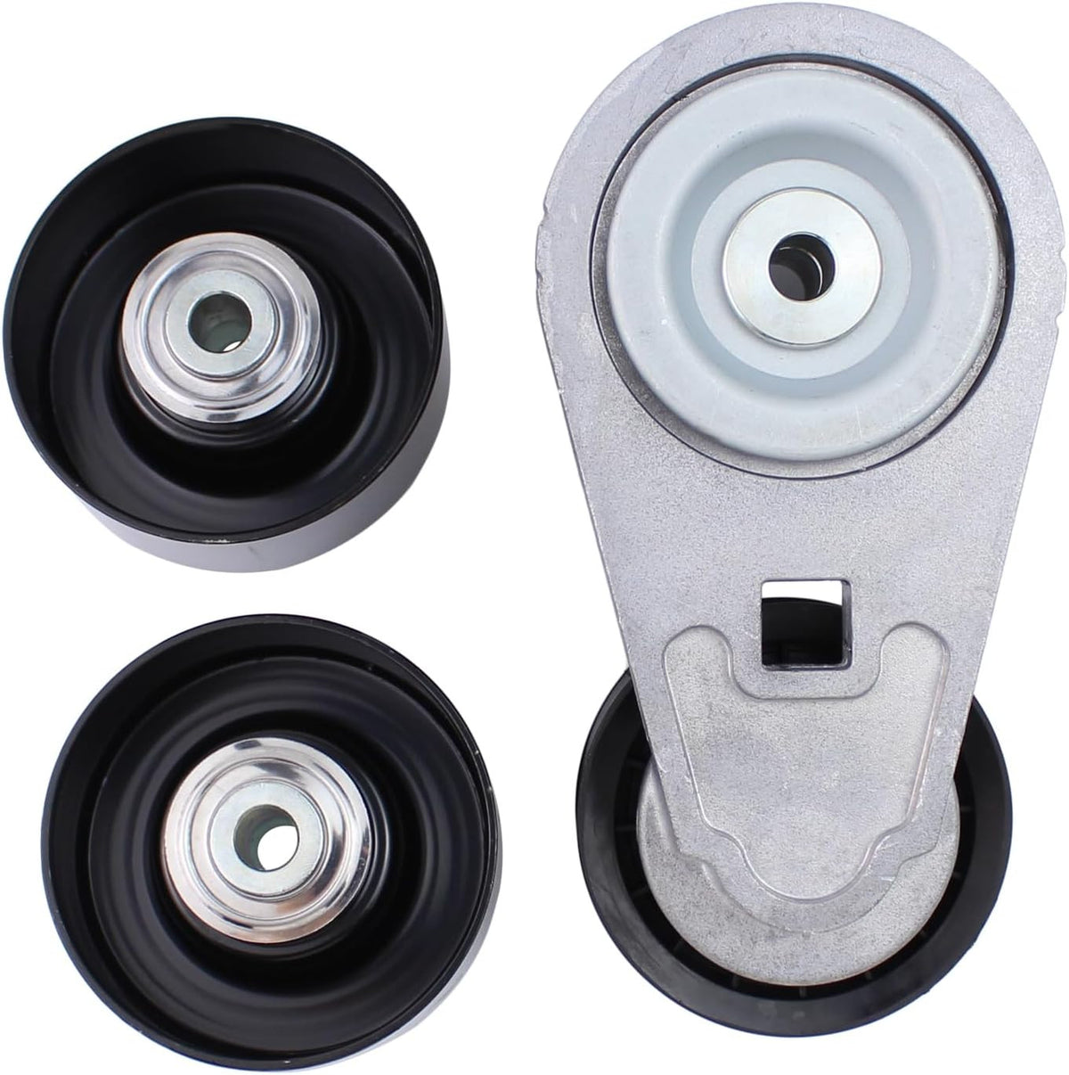 Serpentine Belt Tensioner and Idler Pulley Kit for Chevrolet Silverado GMC Sierra 2500HD 3500HD Diesel