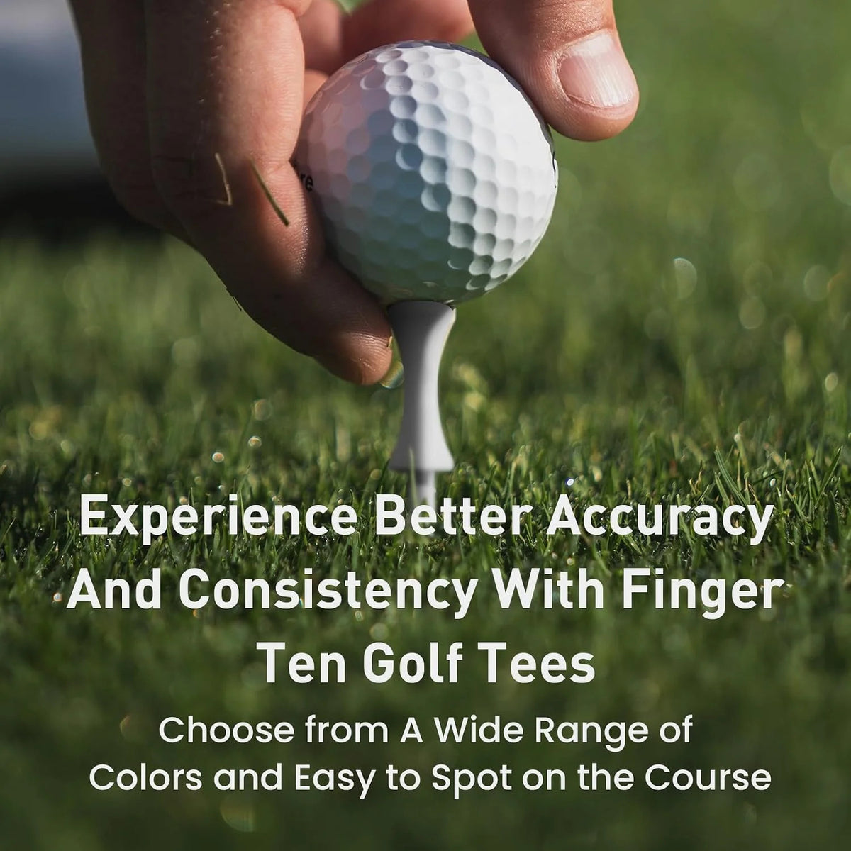 Plastic Golf Castle Tees 100 Pack - Durable, Colorful, Consistent Height