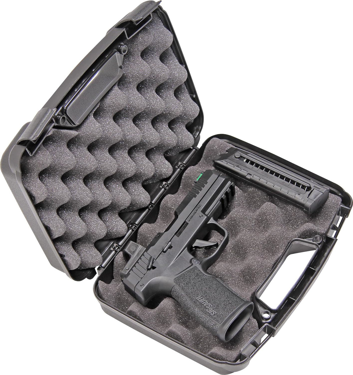 Lockable Pistol & Revolver Hard Case - Foam Interior, Durable Carry Bag