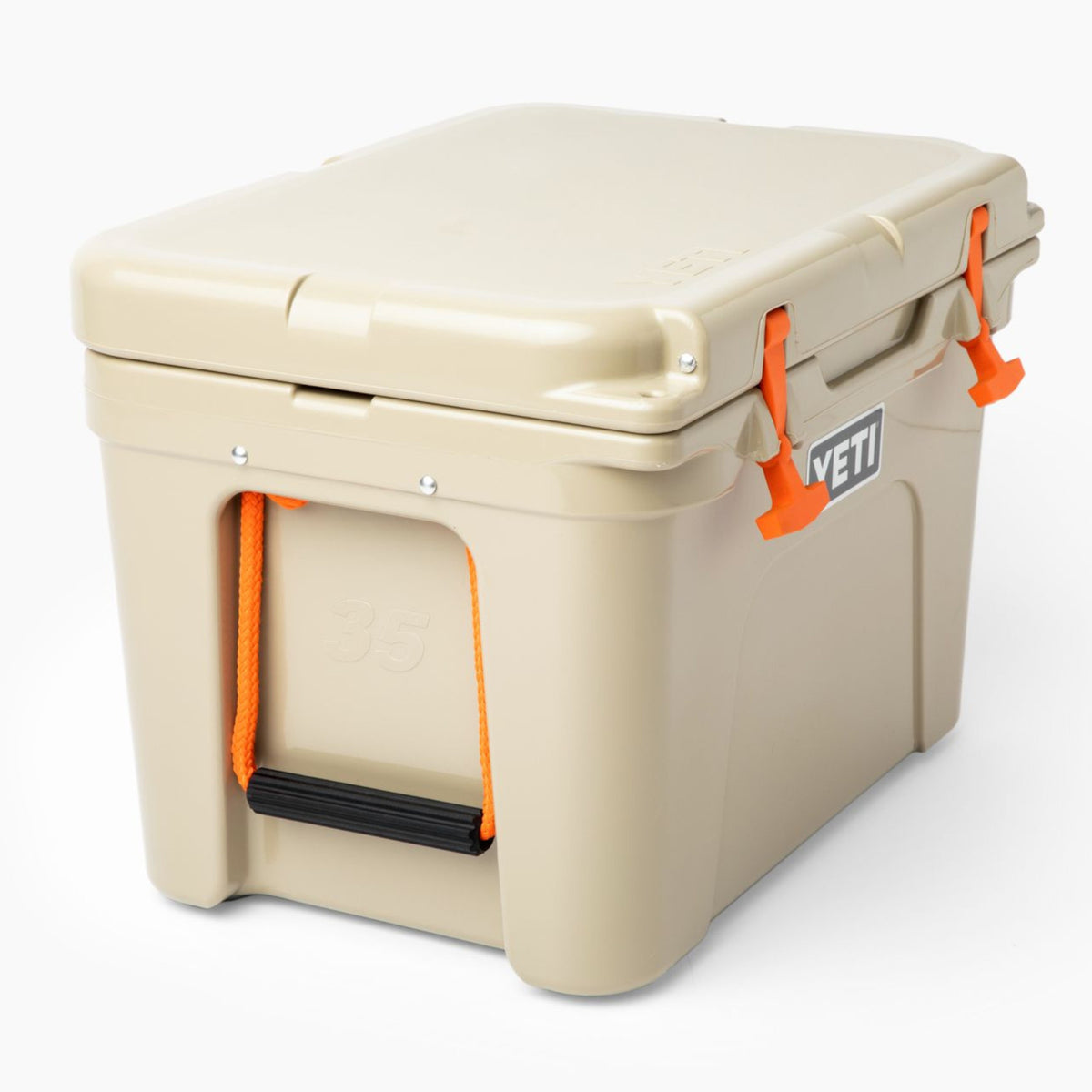 Rubber Latch Kit with Rope Handles for YETI & RTIC Coolers - Blaze Orange
