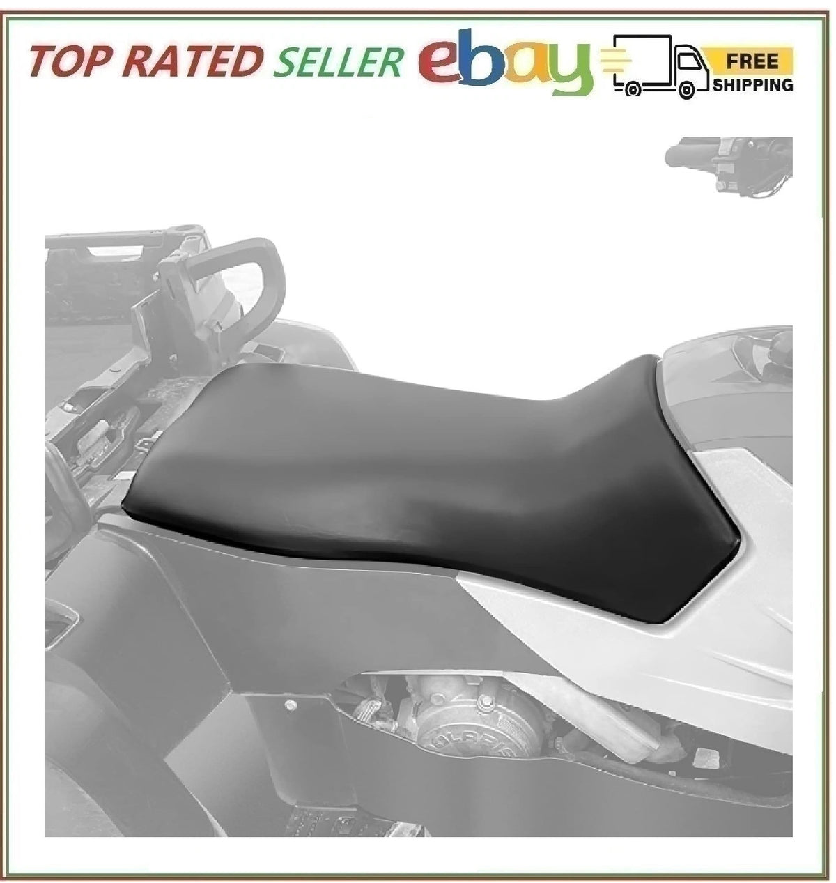 Leather ATV Seat Cover for Polaris Sportsman Models - Waterproof & Custom Fit