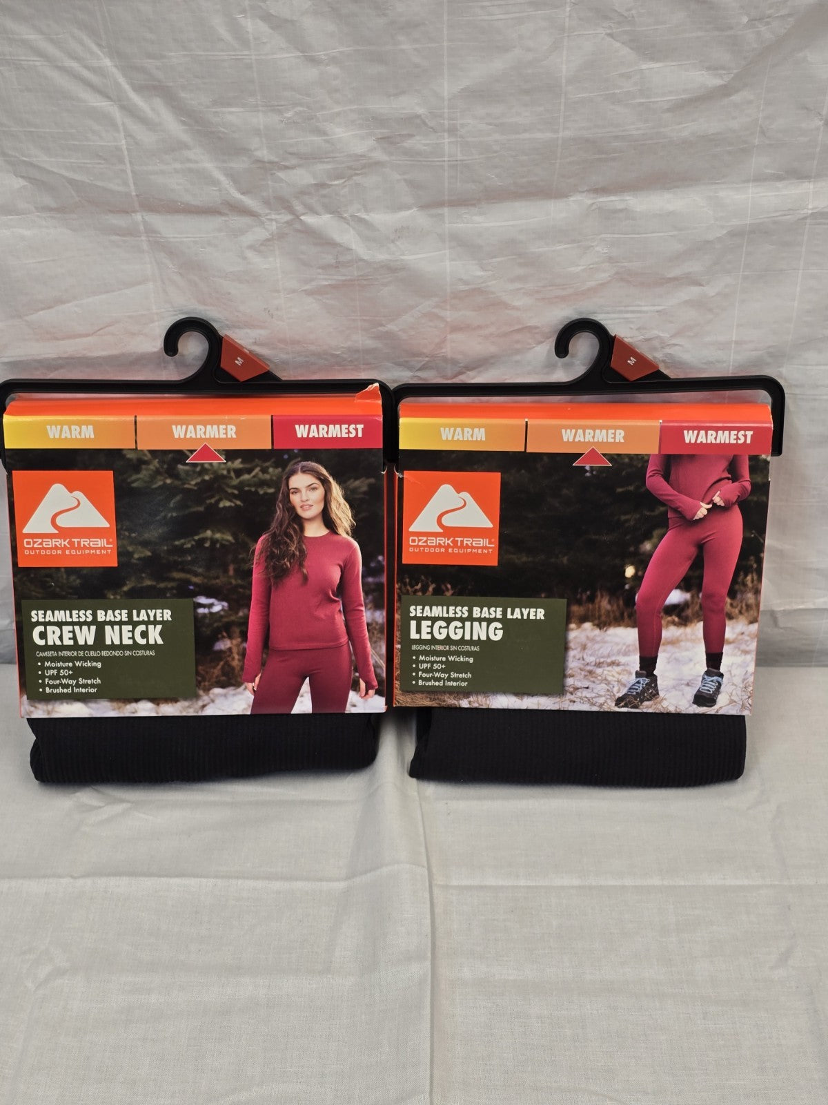 Women's Thermal Base Layer Set Crew Neck & Leggings Size M - Warm & Seamless