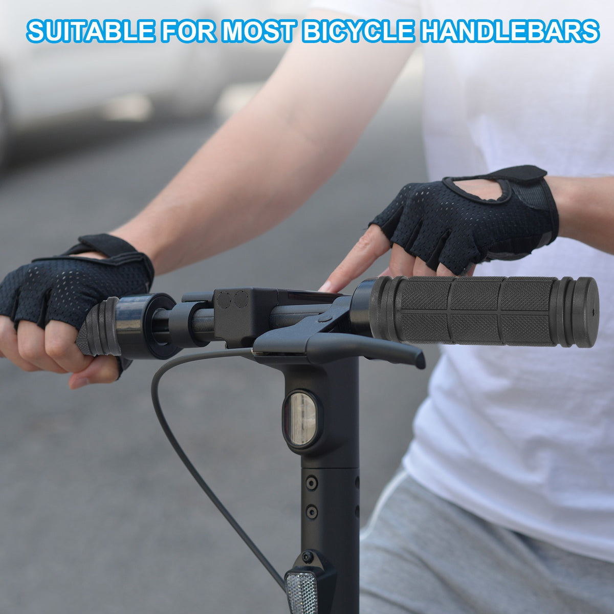 Non-Slip Bike Handlebar Grips 2-Pack for Mountain, Road, Cruiser & BMX Bikes