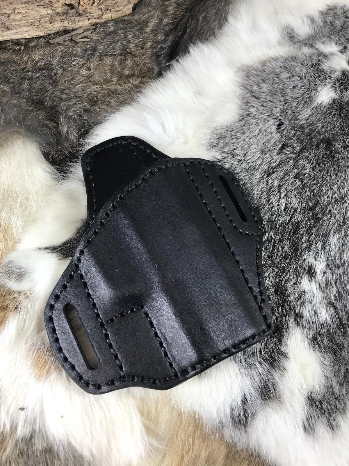 Leather Pancake Style Holster for Sig Sauer P365 X-Macro - Handmade OWB Carry