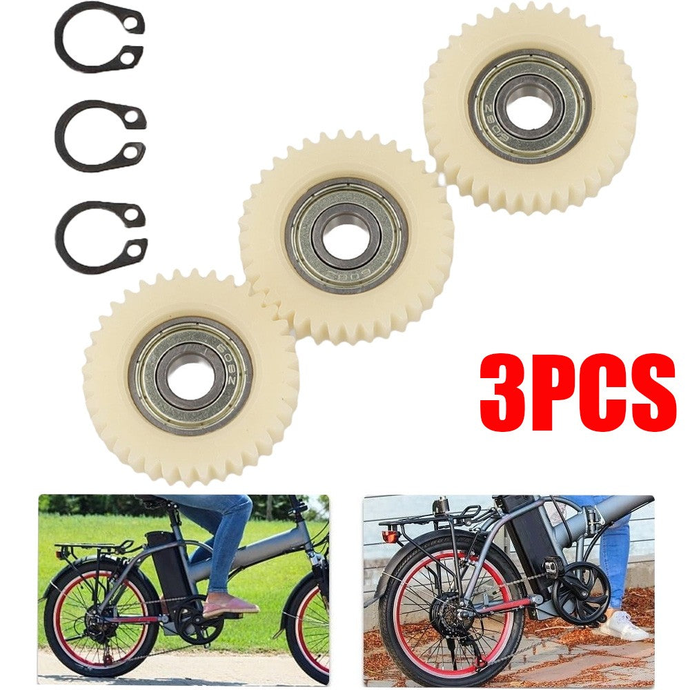 3 Pcs 36 Teeth Bicycle Hub Motor Planetary Gears with Bearings for E-Bike