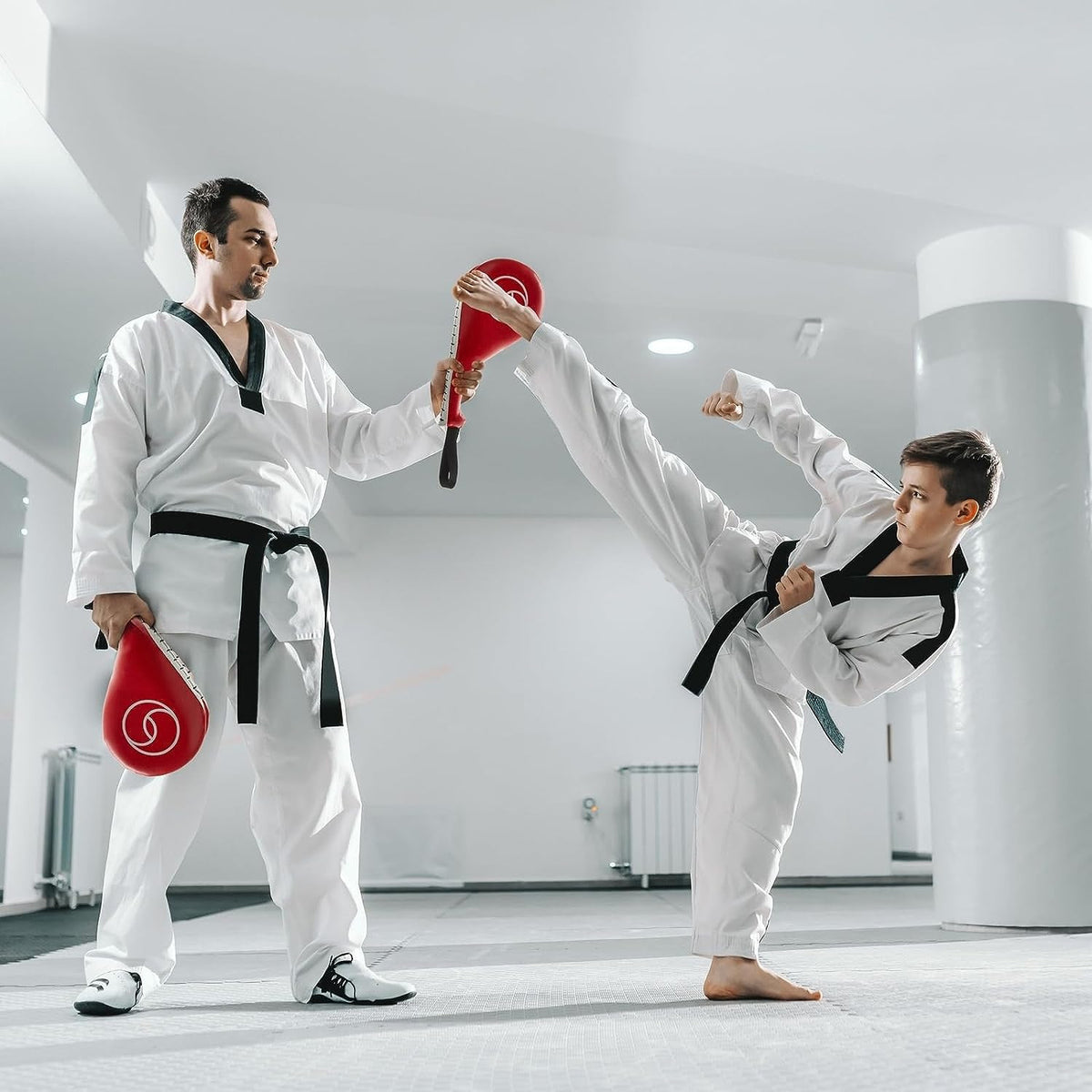 Martial Arts Kick Pads - Training Equipment for Taekwondo, Karate, MMA, Boxing