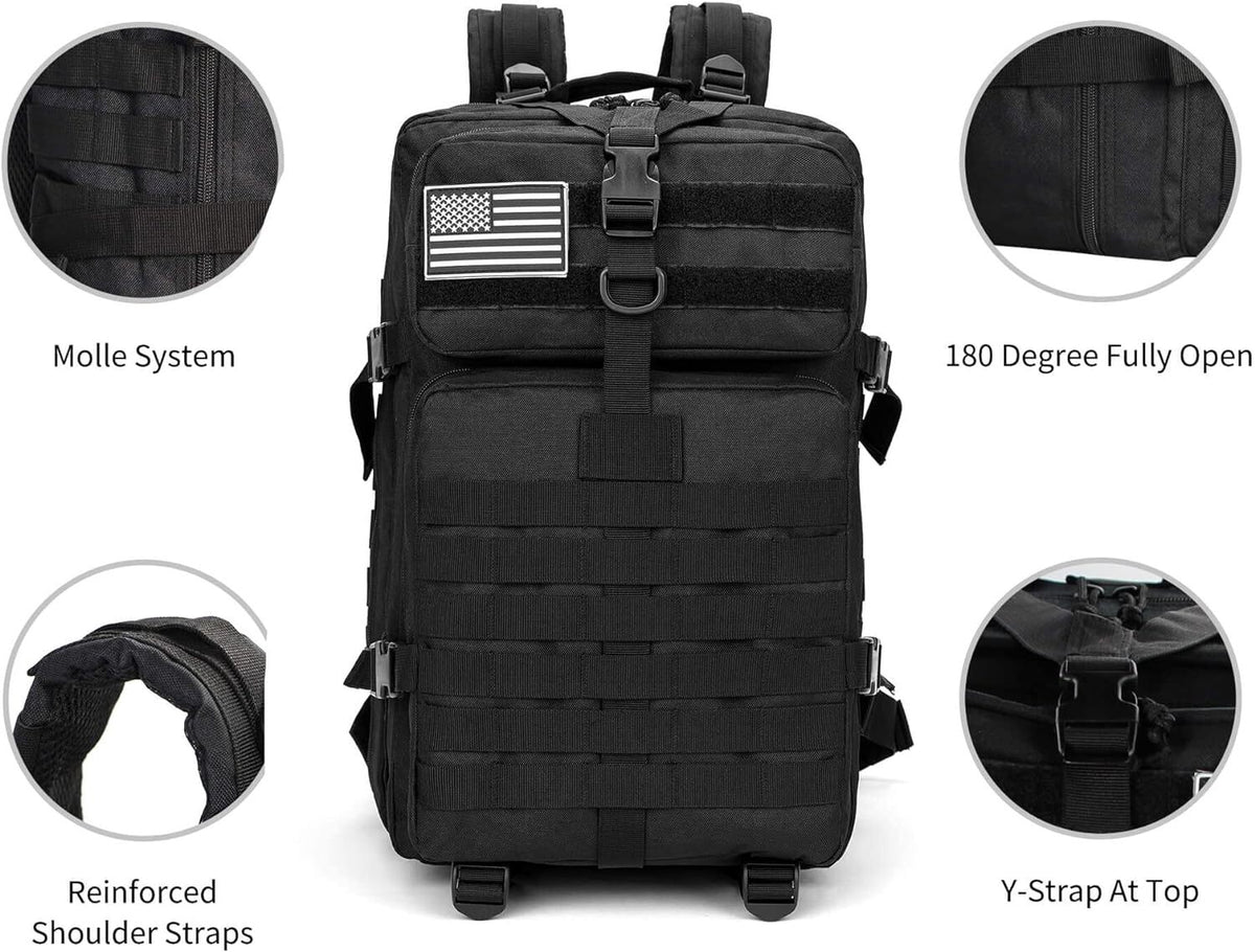 Military Tactical Backpack 30L/45L Molle Assault Bag for Camping Hiking Survival