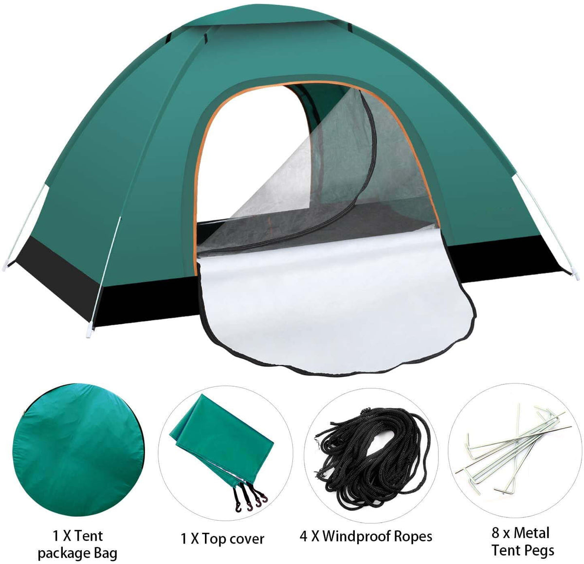 Portable Waterproof Instant Pop Up Tent for 2-3 People Outdoor Camping