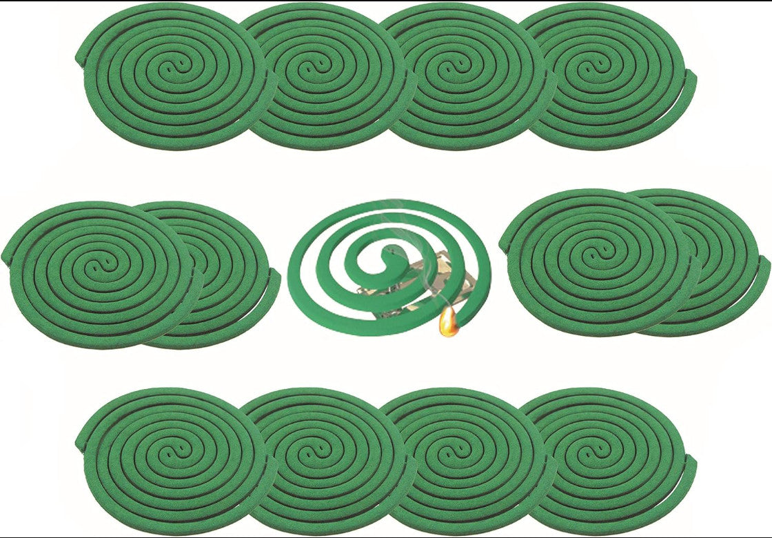 Outdoor Mosquito Repellent Coils with Stands, 10ft Range - 20 Pack