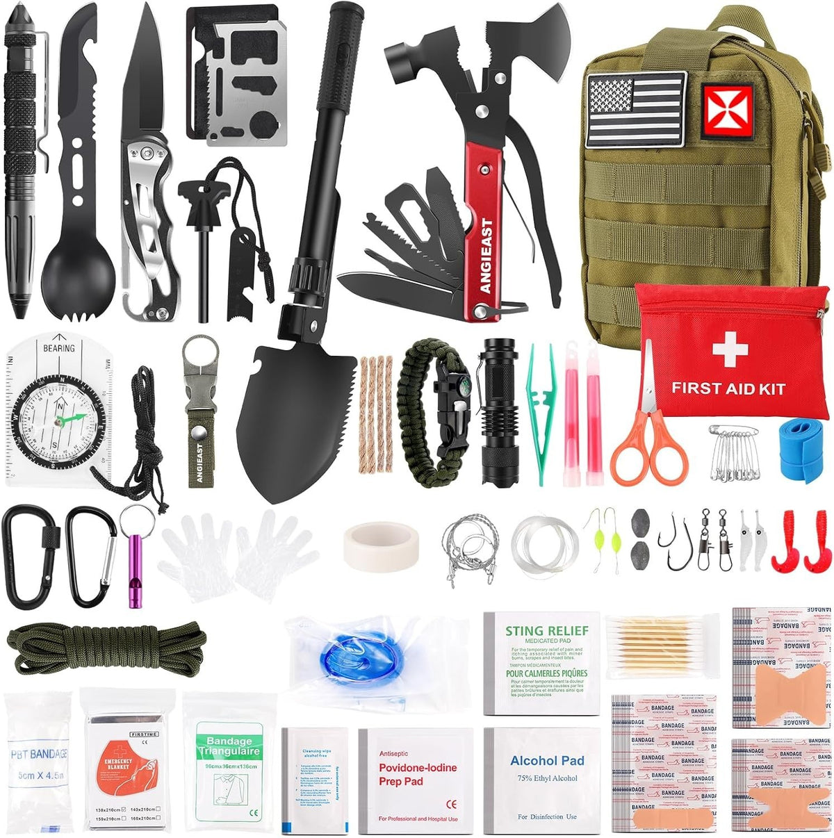 262PCS Emergency Survival Kit with First Aid and Outdoor Tools