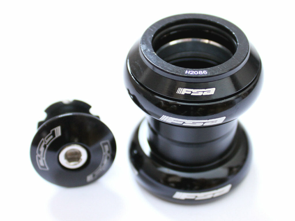 1-Inch Threadless Bike Headset with Sealed Bearings and Top Cap - Black