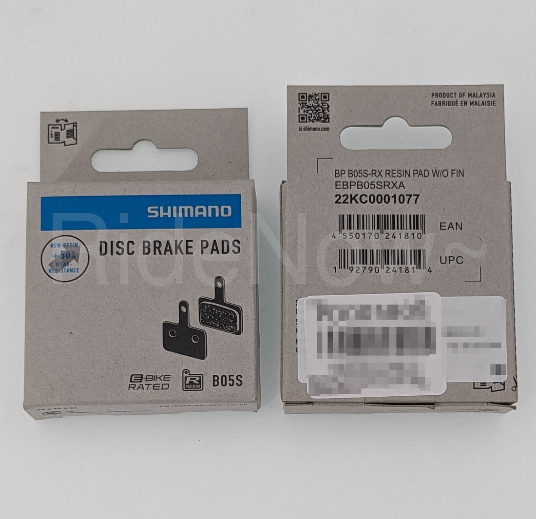 Shimano B05S RX Resin Disc Brake Pads for MTB, Altus, Acera, MT200, MT400