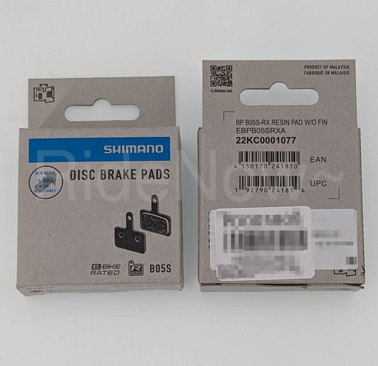 Shimano B05S RX Resin Disc Brake Pads for MTB, Altus, Acera, MT200, MT400