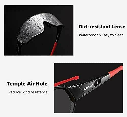 Polarized Cycling Sunglasses Windproof Men's Bike Goggles