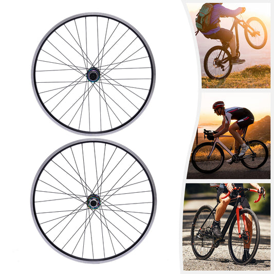 27.5 Inch Aluminum MTB Wheelset with Disc Brakes and 32 Spokes