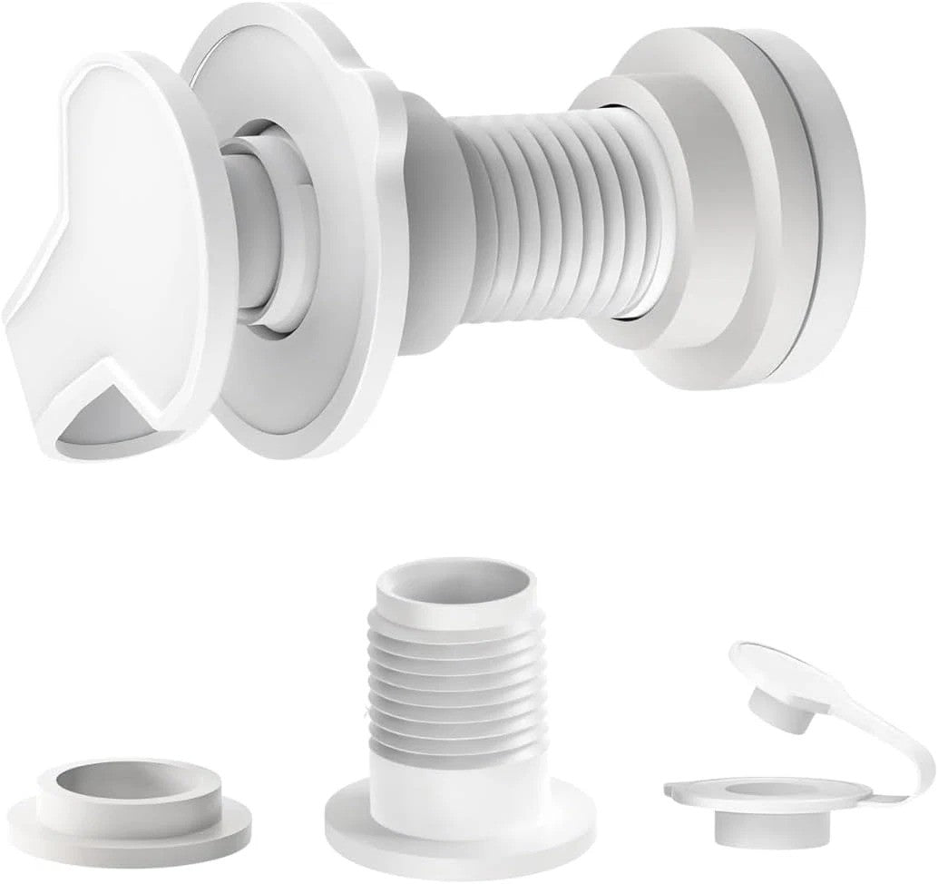 2 Pack 1-Inch Cooler Drain Plug Replacement Kit Leak-Proof with Gasket & Cover