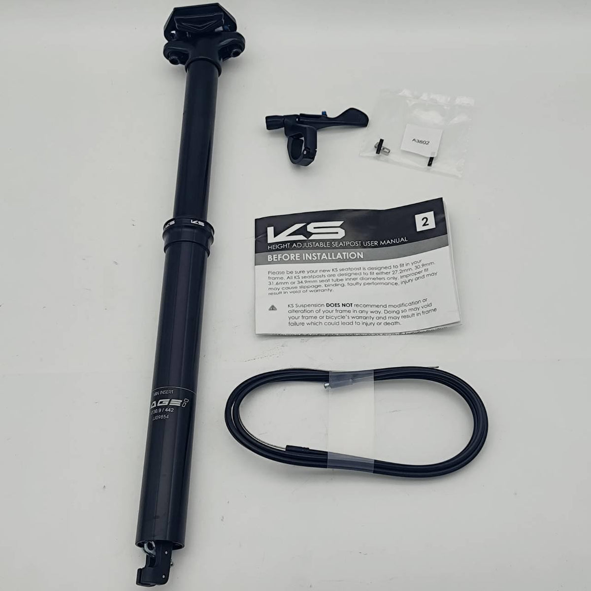 Cycling Dropper Seatpost 150mm Travel 30.9mm Alloy with Remote