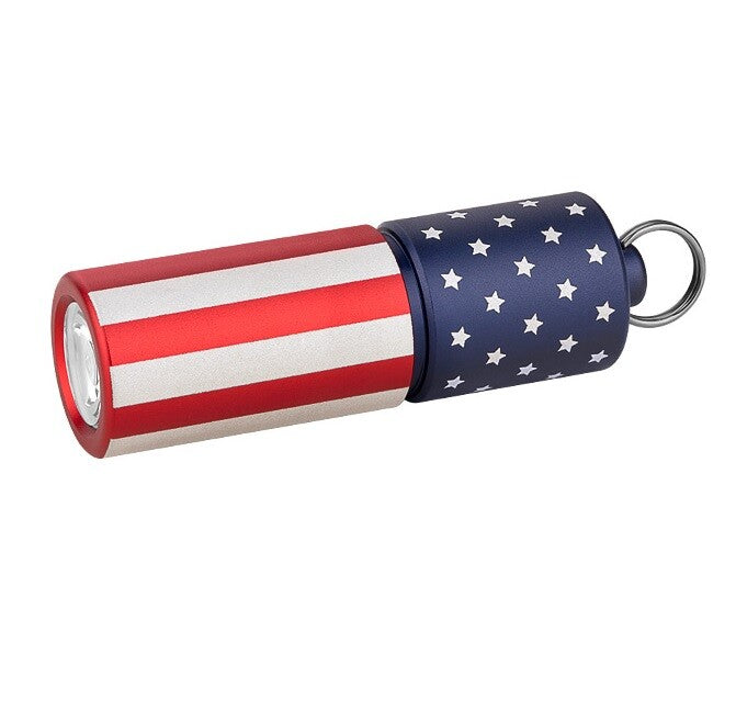 Rechargeable Keychain Flashlight - Compact 180 Lumen EDC Light with USB-C