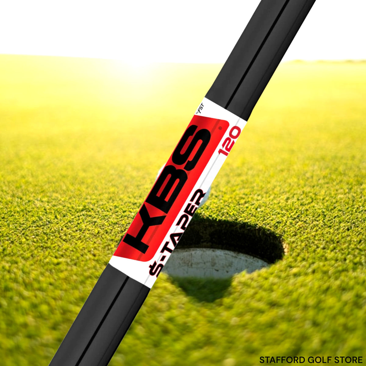 Golf Shaft - KBS $-Taper Black PVD .355 Tip for Irons, Multiple Flex & Length Options