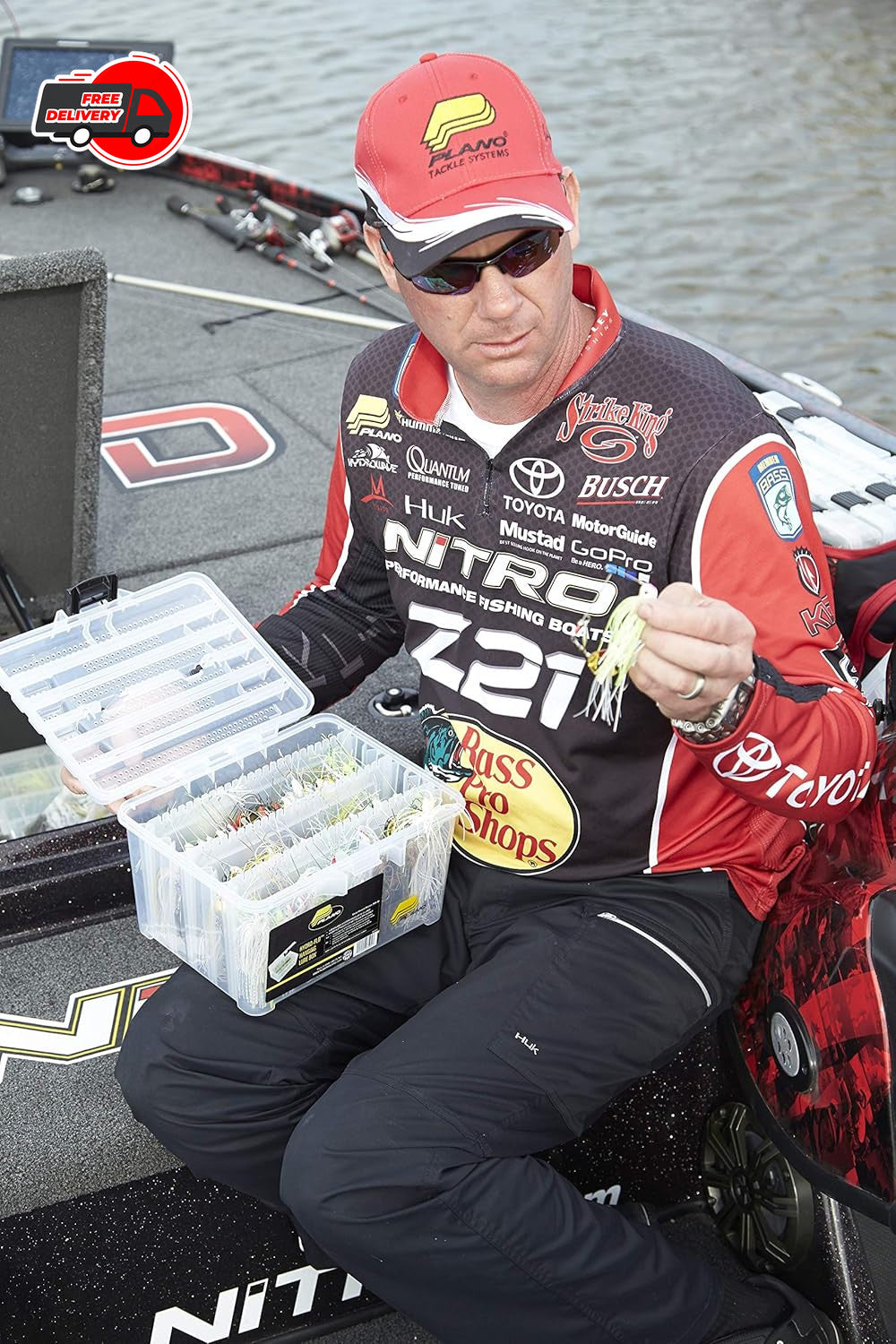 Spinnerbait Storage Box Holds 72 Lures Waterproof Tackle Organizer
