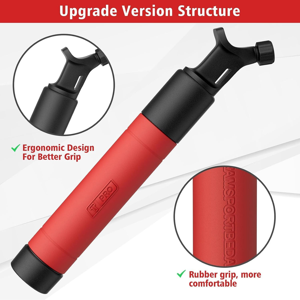 Portable Ball Pump with 5 Needles and Inflator Kit for Sports Balls