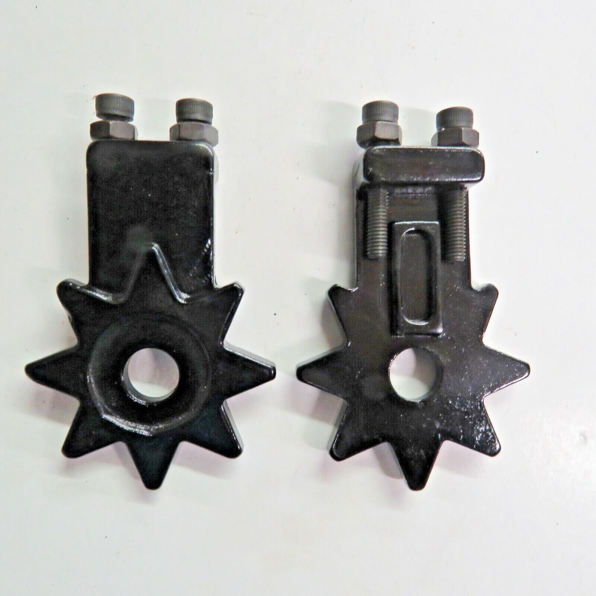 Pair BMX Bike Chain Tensioner Star Spur 3/8 Inch - Multiple Colors