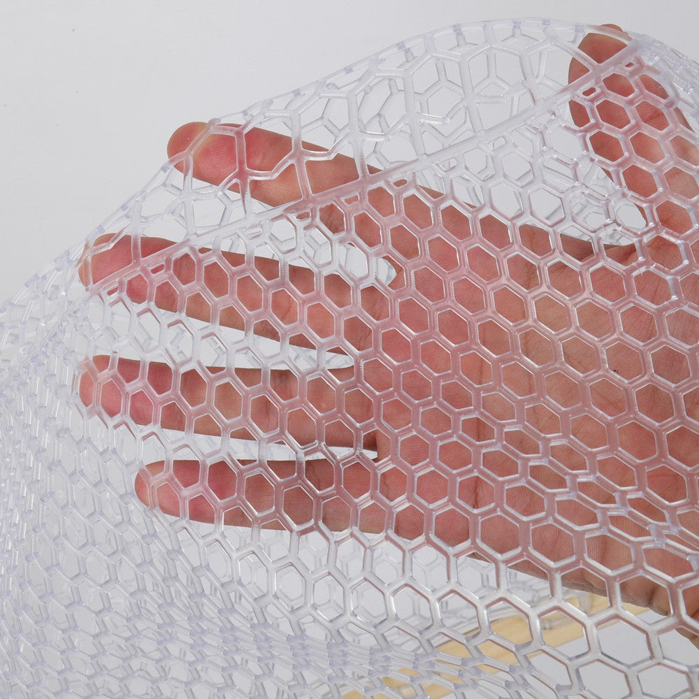 Fly Fishing Net Rubber Mesh Trout Landing Net with Wooden Handle - Catch & Release