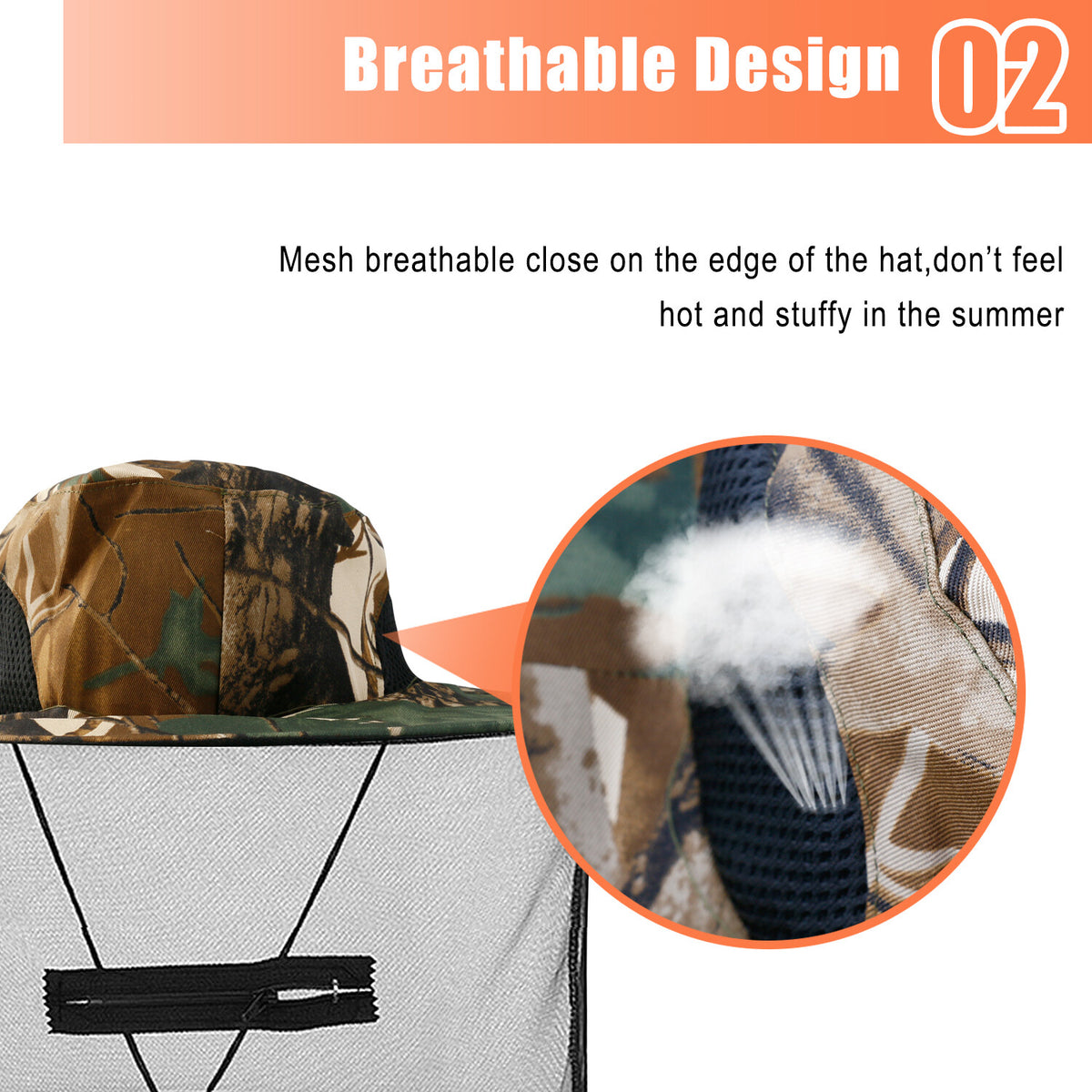 Mosquito Head Net Hat with Sun Protection for Outdoor Activities