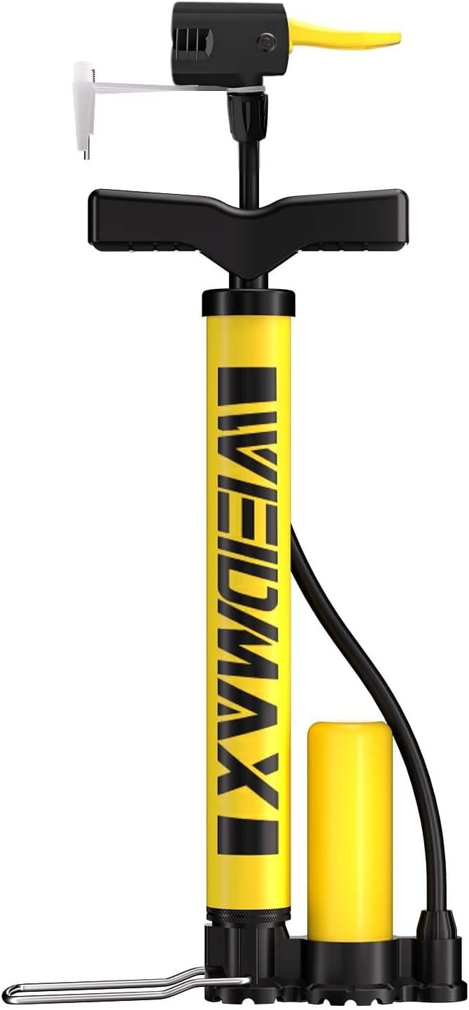 High Pressure Bicycle Floor Pump 160 PSI with Gauge and Dual Valves