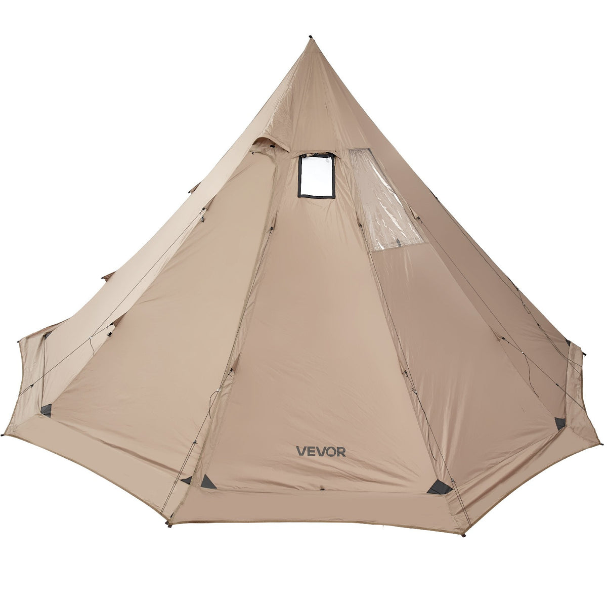 Portable Hot Tent with Stove Jack for Camping 4-6 Persons Waterproof Durable