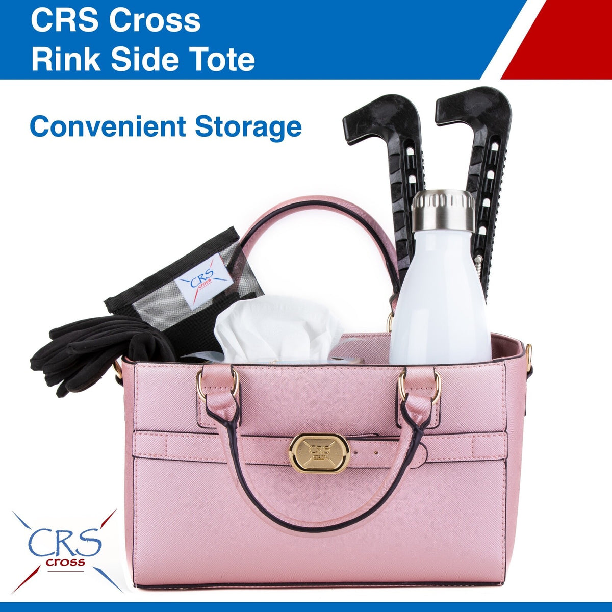 Ice Skating Tote Bag for Accessories, Crossbody Sport Carryall
