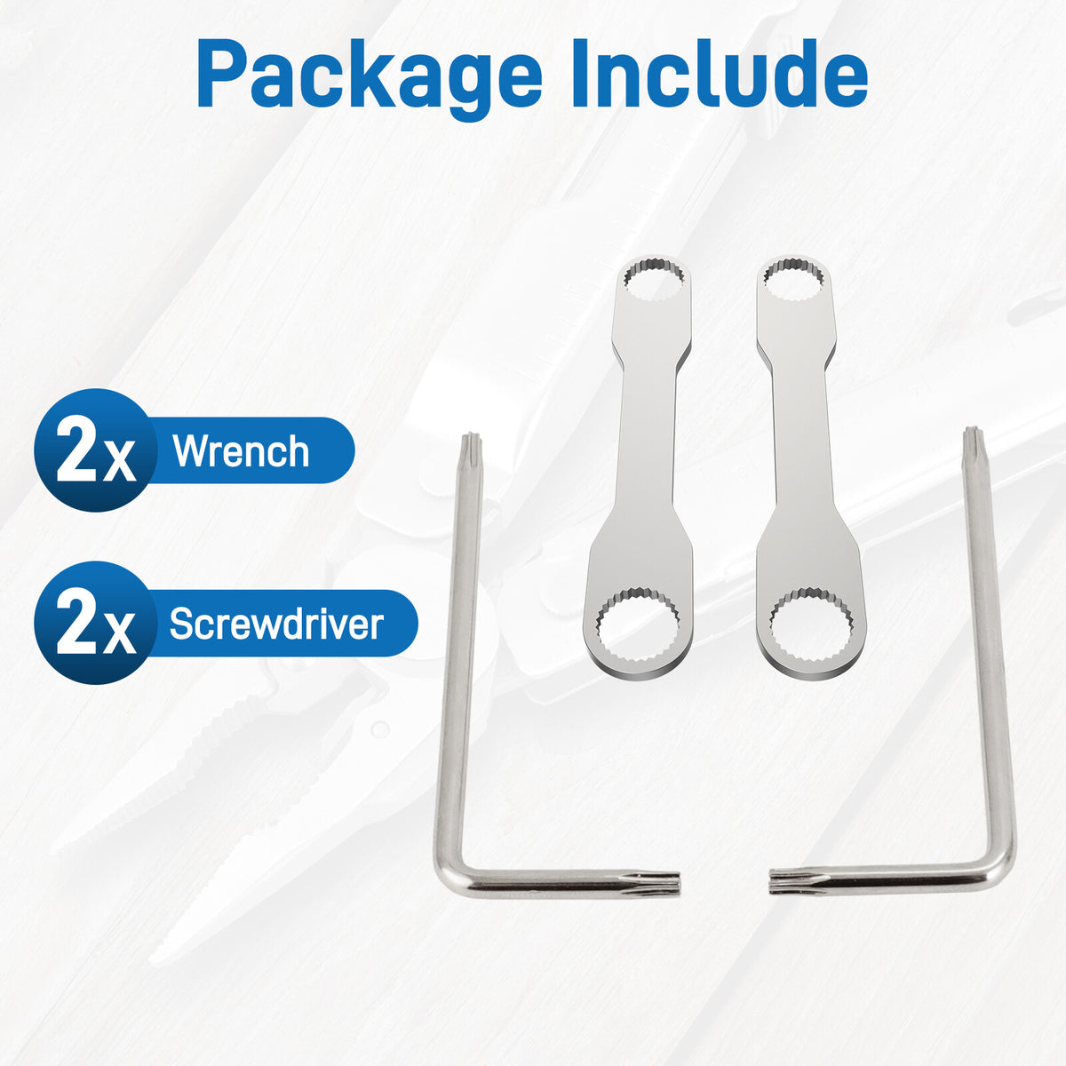 Stainless Steel Multi-Tool Wrench Set for Leatherman Tools - 4 Pieces