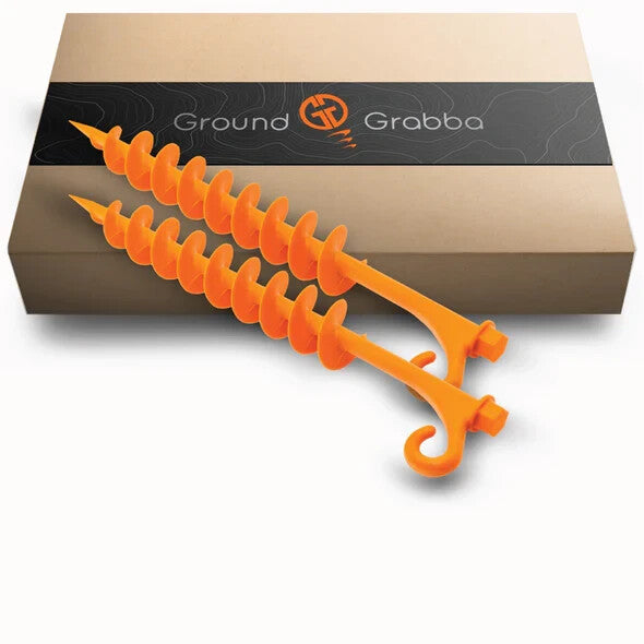 Soft Ground and Sand Tent Stakes - 2 Pack for Camping & Beach Use