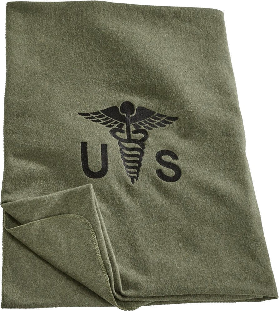 U.S. Military Wool Blanket 64x90 Army Replica Heavy Duty Insulated Cover