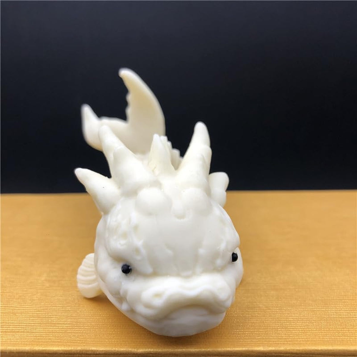Handmade Ceramic Dragon Fish Tea Pet for Traditional Tea Ceremony Decor