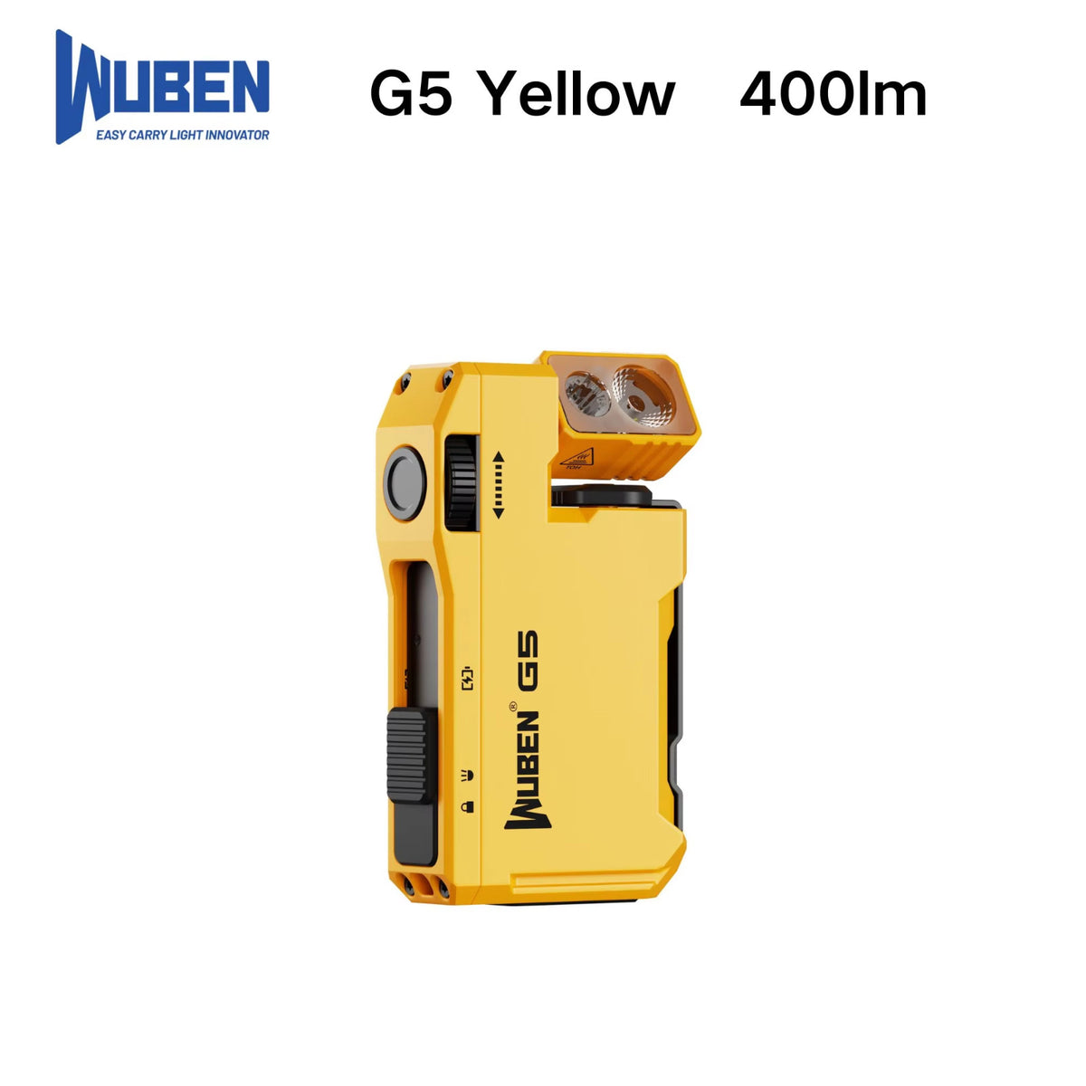 WUBEN G5 Rechargeable LED Flashlight RGB 180° Rotating Head Keychain