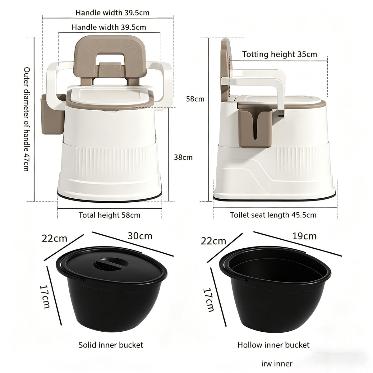 Portable Toilet and Privacy Tent Kit for Outdoor Use - Waterproof & UV-Resistant