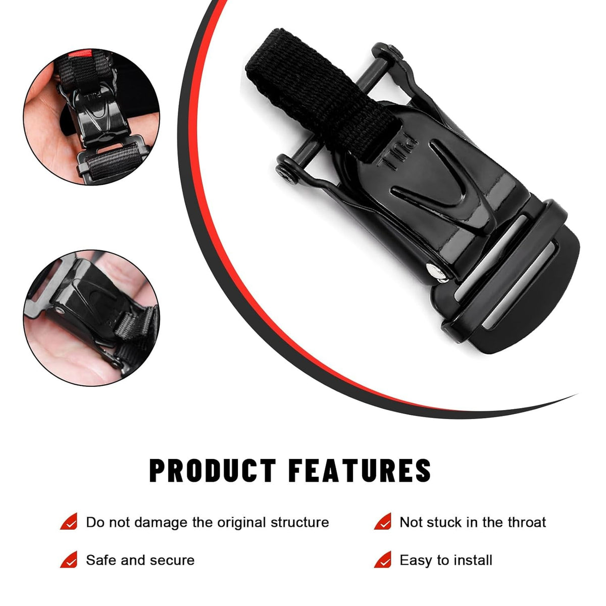 Motorcycle Helmet Quick Release Buckle Kit Lock - Chin Safety Secure