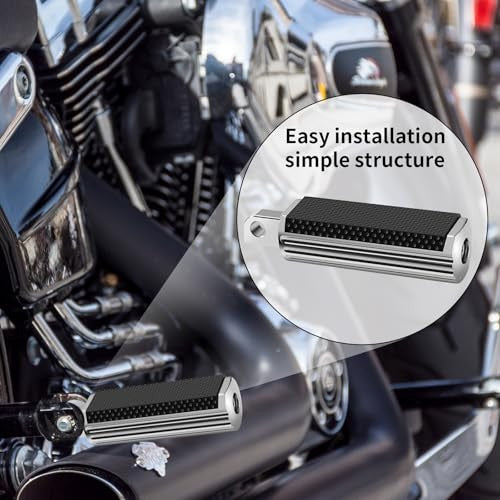 Motorcycle Foot Pegs Footrest Set for Harley Davidson Touring Models - Billet Aluminum