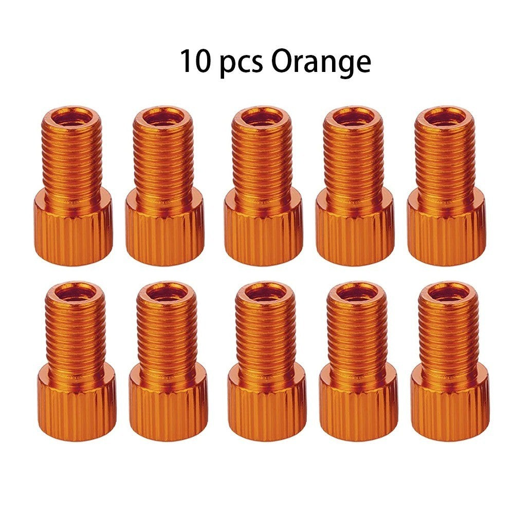 10 Color Presta to Schrader Valve Stem Adapter for Bicycle Tires