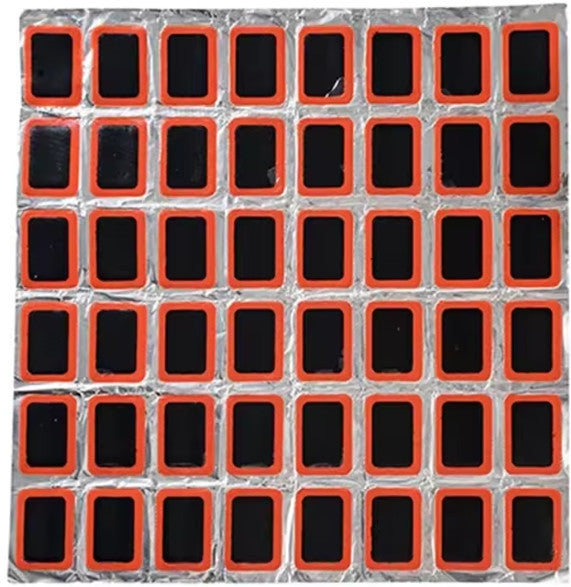 Bicycle Tire Repair Patches Kit - 10 Rectangular Glueless Puncture Patches