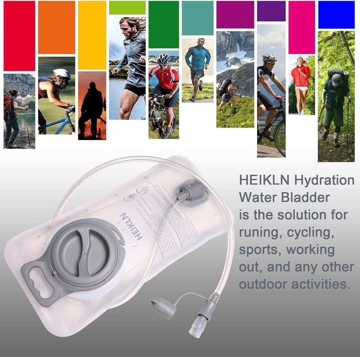 2L Hydration Bladder Water Reservoir for Hiking and Running