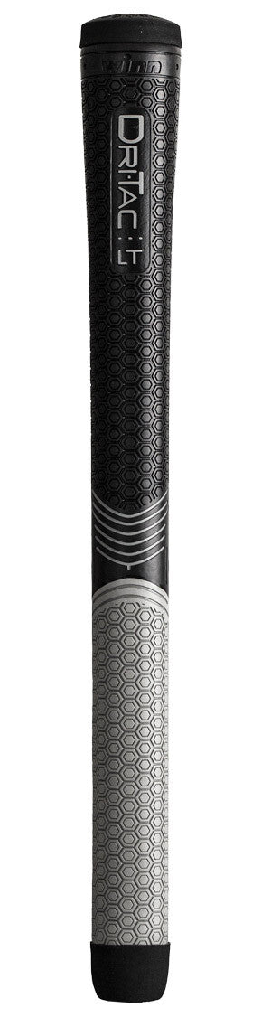 Golf Grip Set of 10 Less Taper Dri-Tac LT Standard Black/Gray