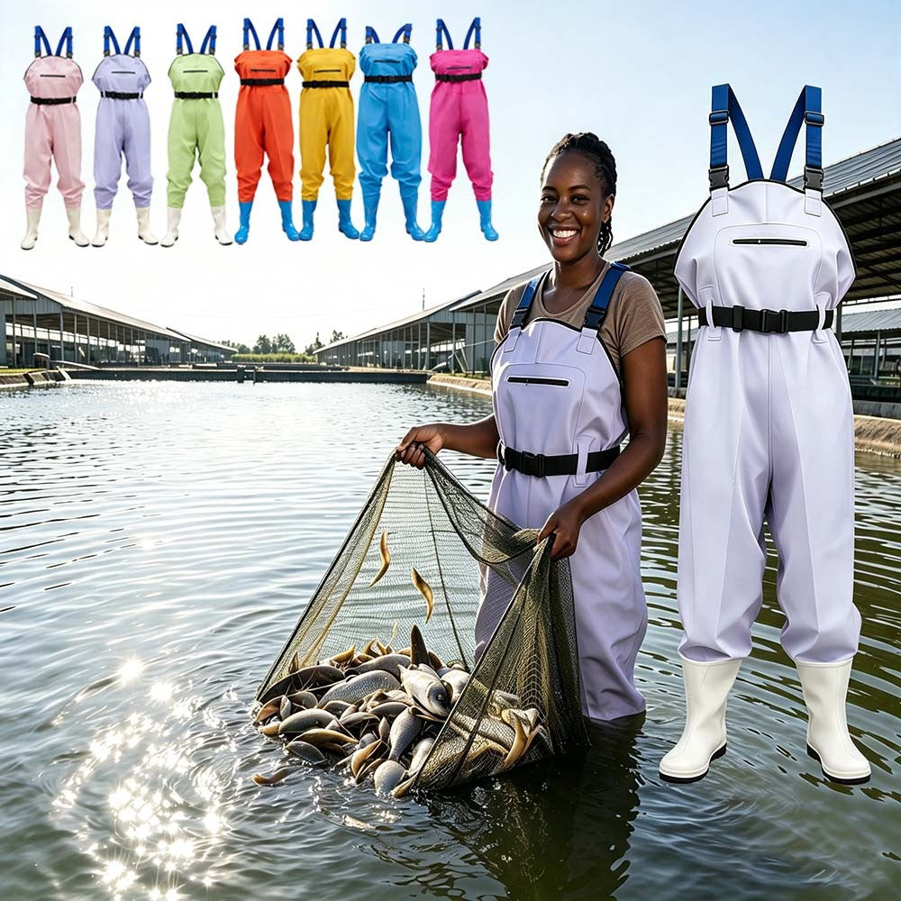 Women's Waterproof PVC Chest Waders for Fishing and Hunting
