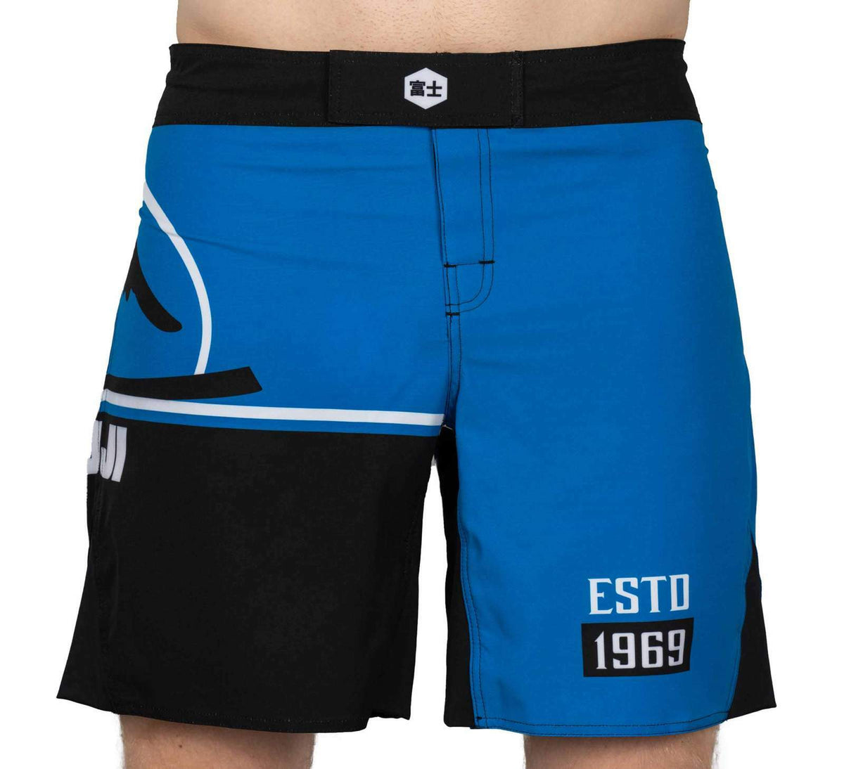 Grappling Fight Shorts for MMA & BJJ - Blue, Unisex, No-Gi Competition Gear