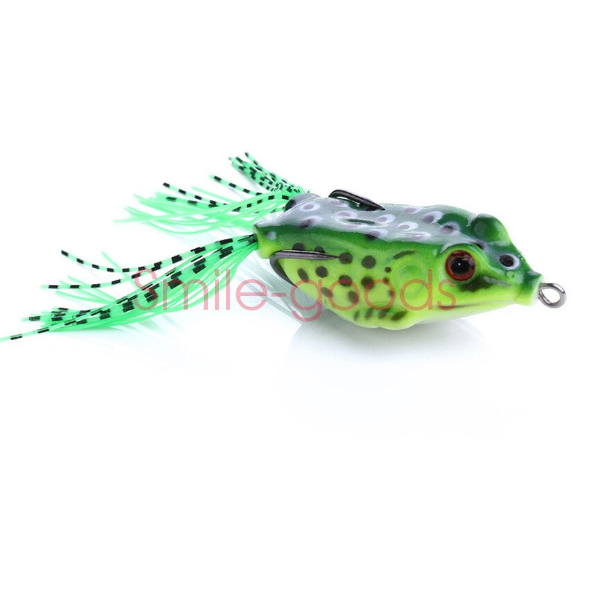 5pcs Frog Soft Fishing Lures Set - Topwater Crankbaits for Bass, 5.5cm, 13g