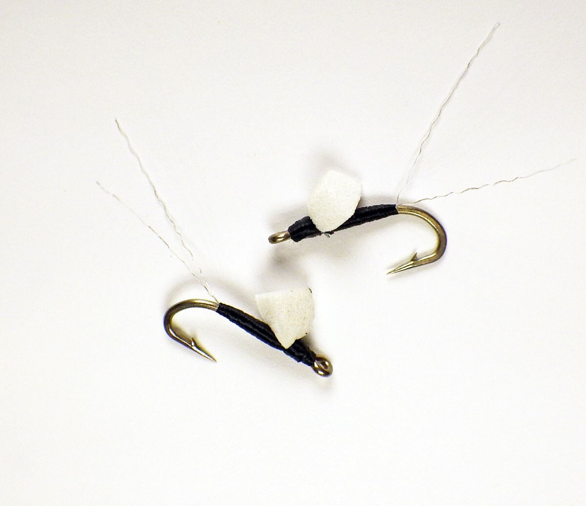 Fly Fishing Flies - Half Dozen Premium Foam Wing RS-2 Black #22