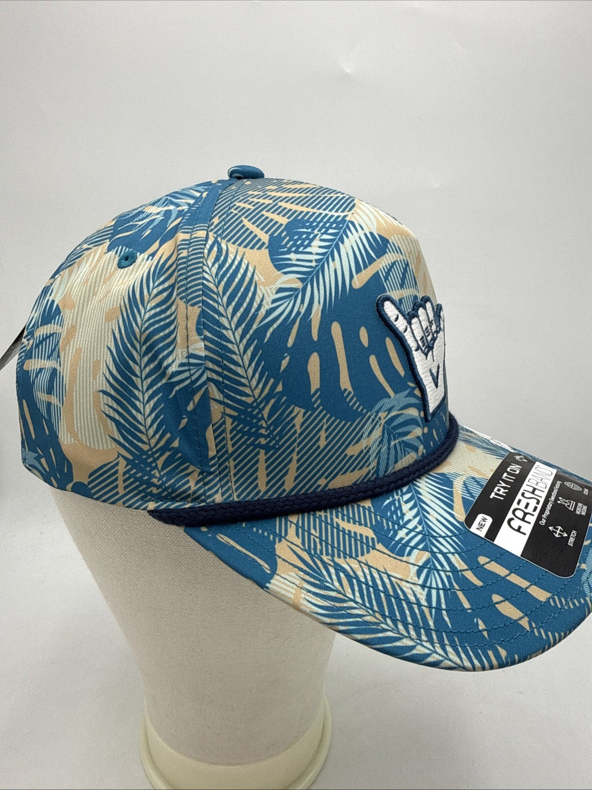 Callaway Teal Rope Detail Baseball Cap - Hawaii Shaka Style, Snap Back