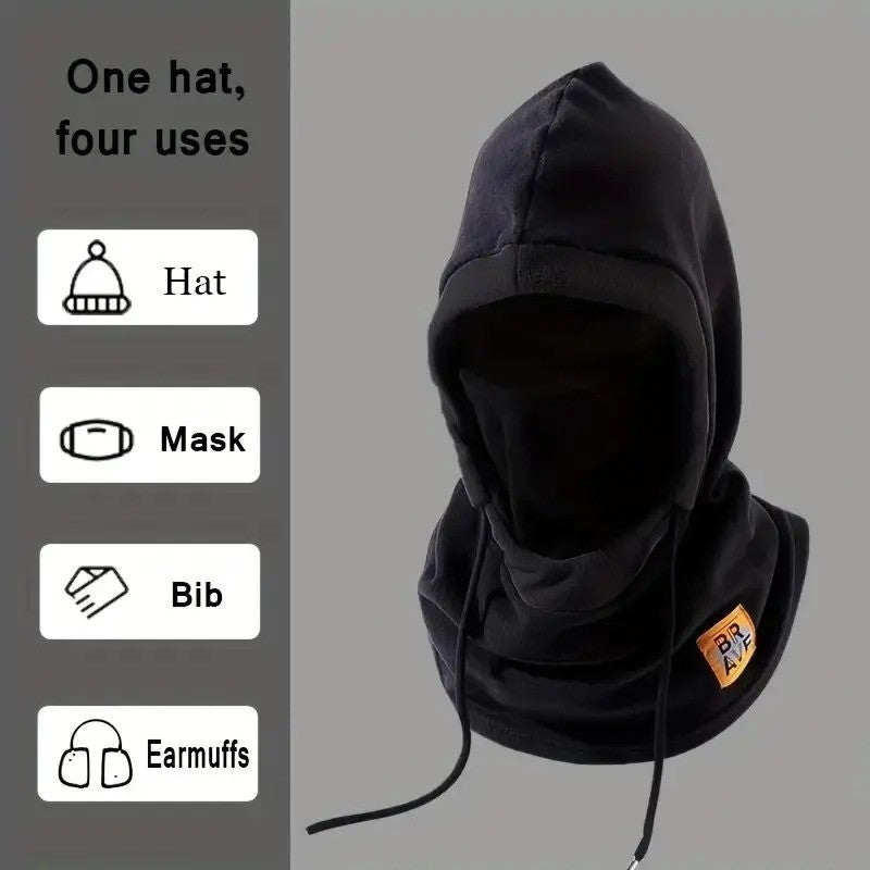 3-in-1 Winter Balaclava Hat Mask Neck Warmer for Men Women - Windproof Cold Weather Gear